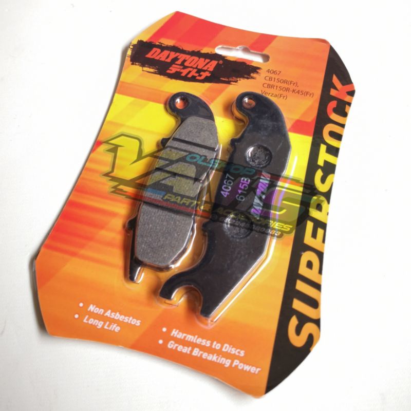 Má phanh trước Daytona Superstock 4067 cho tất cả CB150, Tất cả CBR150, Ferza, New Tiger và Mega Pro