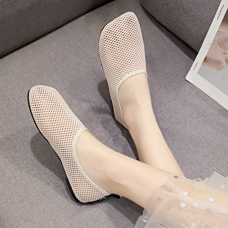 Giày Lười Nữ Phối Ren Thoáng Khí Thời Trang Xuân Hè 2021 | BigBuy360 - bigbuy360.vn