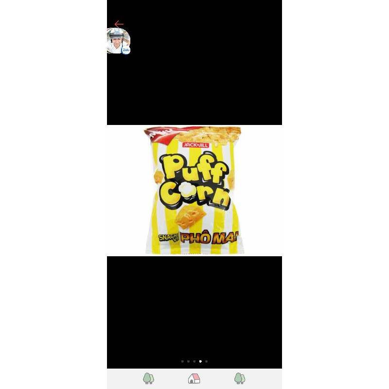 Bánh Snack Bắp Rang bơ  - Puff Corn Hương vị Caramen/Socola/Phô Mai gói 45g