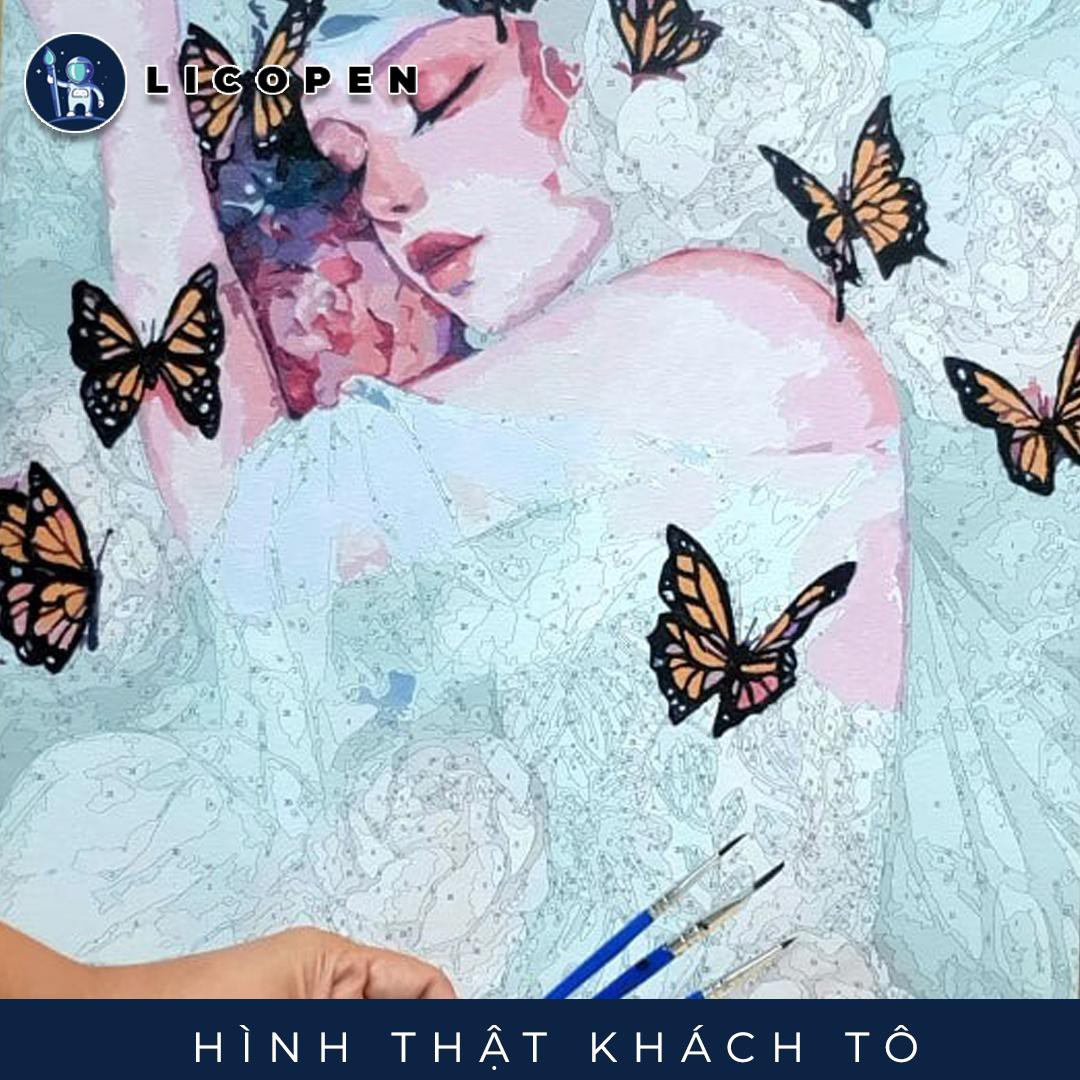 [CÓ SẴN] Tranh Tô Màu Theo Số Licopen - Tranh đoàn tàu trời đêm - MS72 | BigBuy360 - bigbuy360.vn