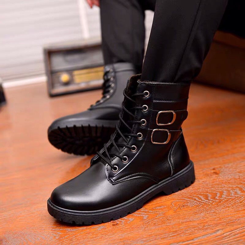 Giày boots cao cổ, boot Martin, bot phong cách Âu Mỹ