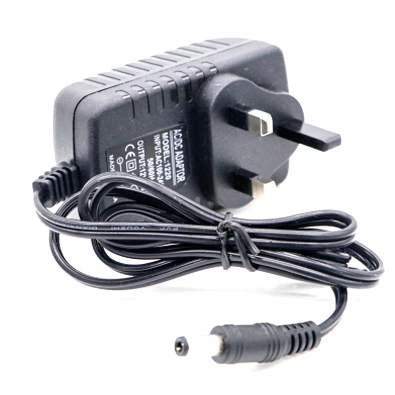 CCTV IP Camera Cable AC To DC Adapter 12V 2A Switching Power Supply UK Plug 5.5mm X 2.5mm