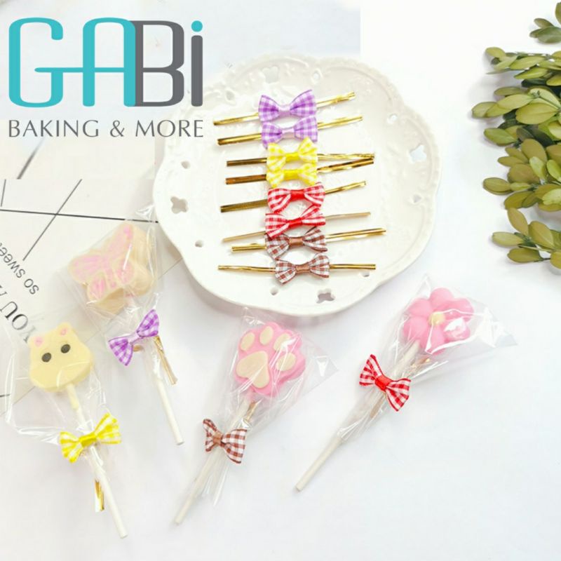 Set 20 chiếc dây kẽm nơ caro/chữ