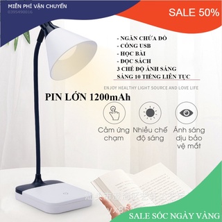 [LOẠI A] Đèn học 3 chế độ sáng để bàn, làm việc đọc sách kiêm đèn ngủ, chống cận thị, có cổng USB, không gây mỏi mắt