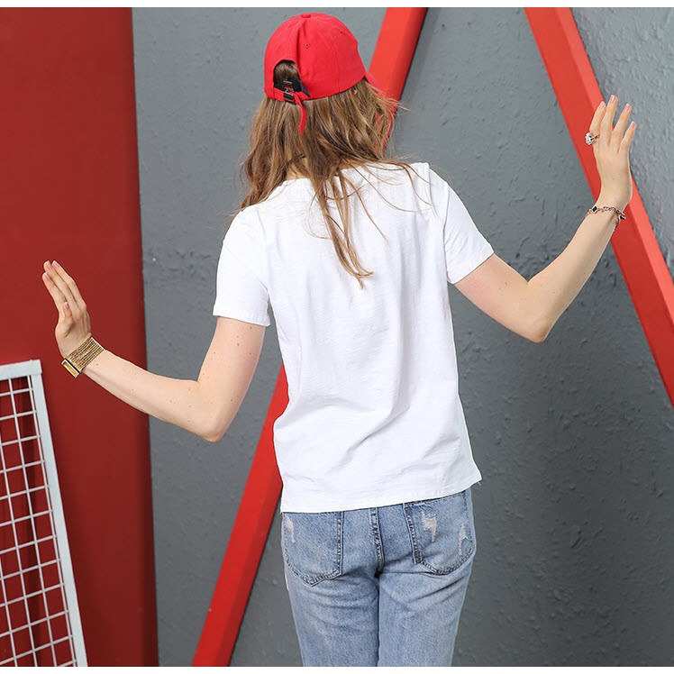 N61896 Set áo thun và quần jean nữ cao cấp hàng nhập