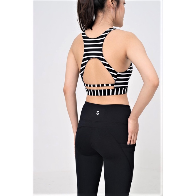 Set đồ tập gym yoga aerobic nữ BAS áo bra 3 lớp kèm mút  quần legging lưng cao co giãn đa chiều thoải mái