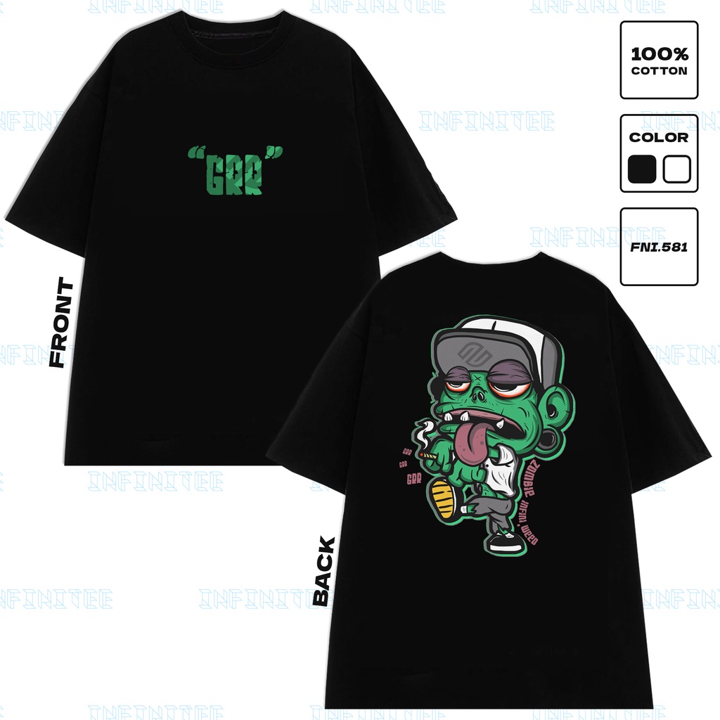 Áo thun INFINITEE Fni0581, Thun 100% Cotton - form rộng Unisex.