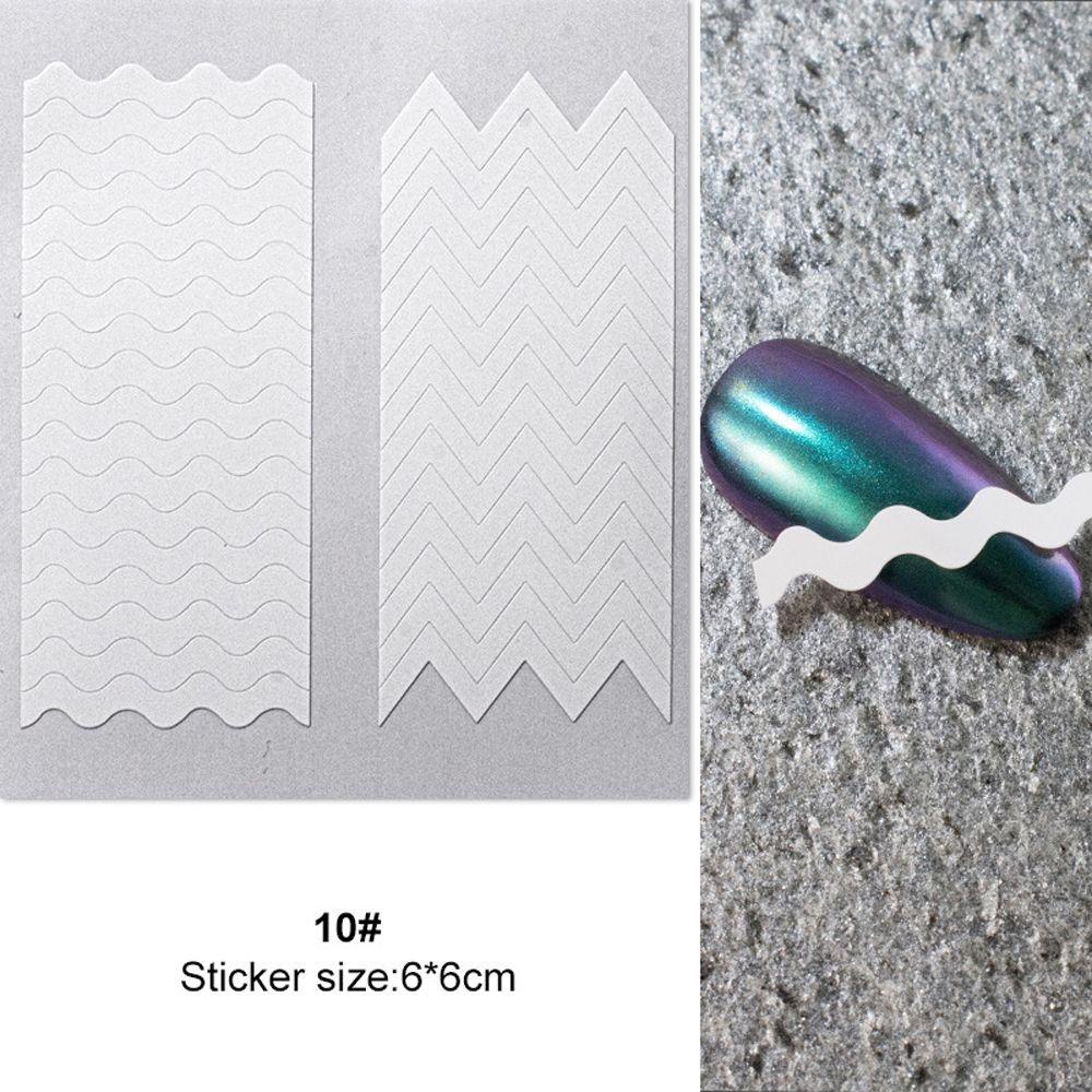 Set 10 Tờ Nhãn Dán Tạo Kiểu Móng Tay DIY Chuyên Nghiệp