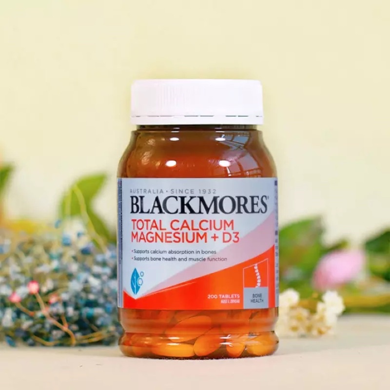 Viên uống Canxi Total Blackmores Úc Total Calcium Magnesium + D3 200 viên - Úc