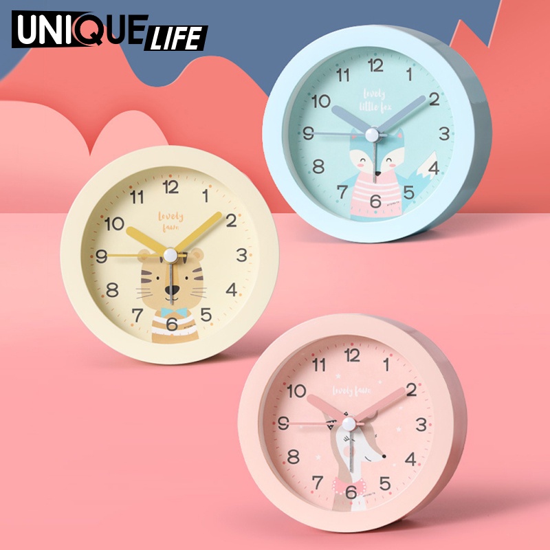 Đồng Hồ Báo Thức Để Bàn Hình Động Vật Hoạt Hình Dễ Thương Yoyoyo01 Cho Bé