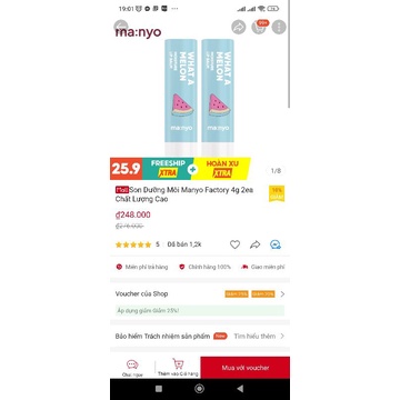 Son dưỡng dưa hấu manyo cao cấp chính hãng  hàn quốc