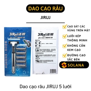 [GIÁ SỈ] Dao Cạo Râu - Bộ Cạo Râu Kèm 5 Lưỡi Dao Kép Thông Minh, Thay Đầu Tiện Lợi, Sắc Bén 5242