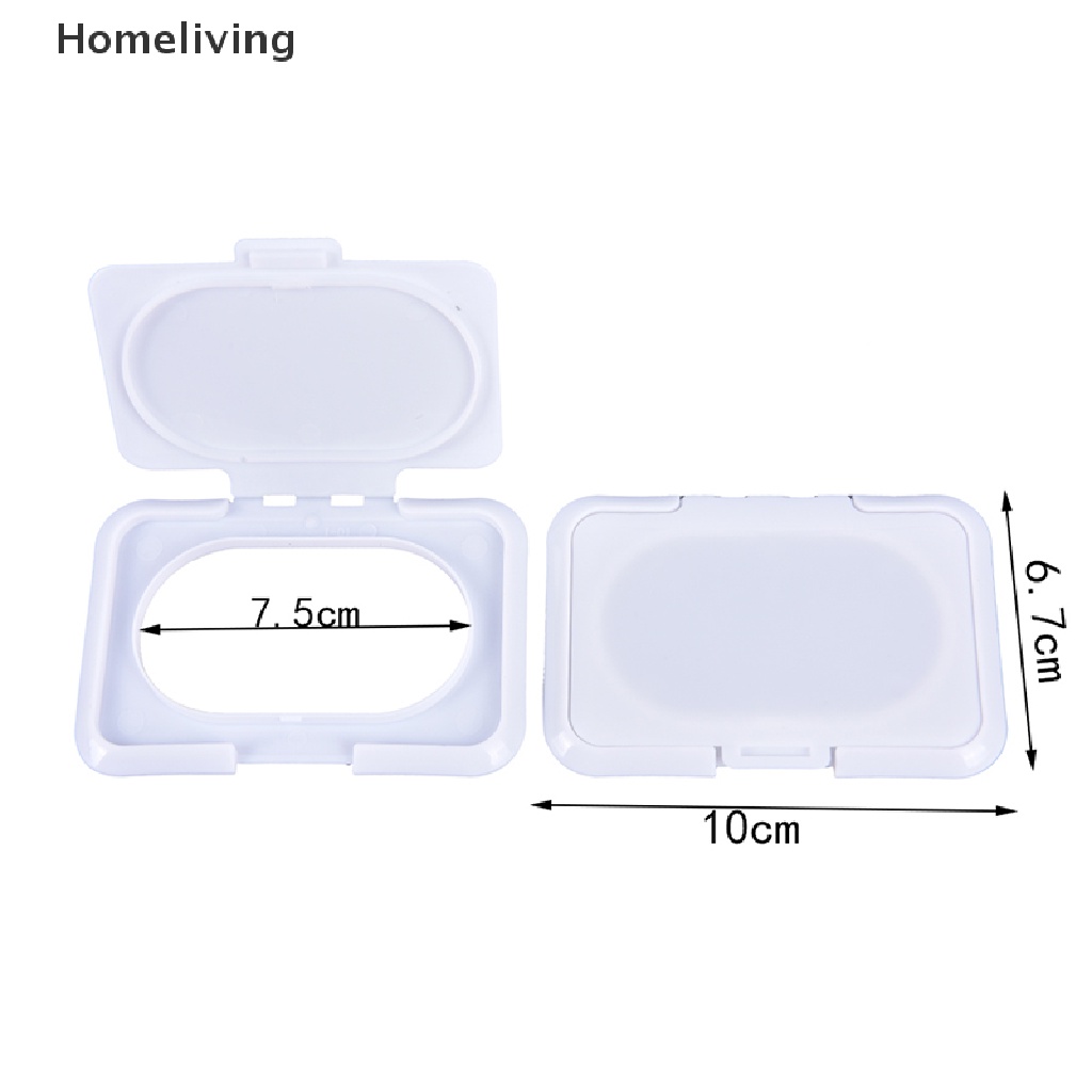 Bộ 10 Hộp Đựng Khăn Giấy Ướt Có Nắp Tái Sử Dụng Tiện Lợi Ốp