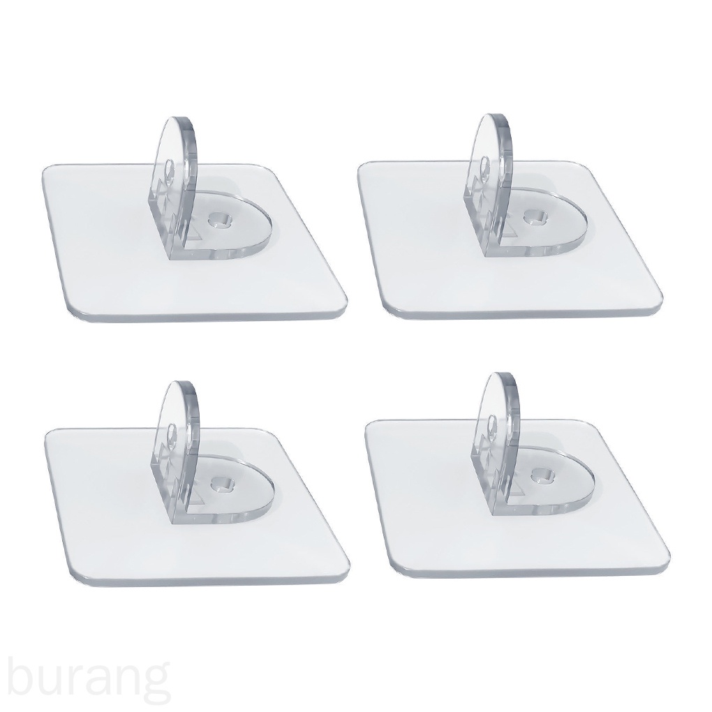 Set 4 kẹp treo đồ 90 độ dán tường tiện lợi