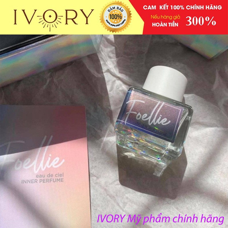 Nước Hoa Vùng Kín Foellie Màu Bạc 💖 Mua 2 Tặng 1 💖 Nước Hoa Vùng Kín Foellie 5ml Hương Hoa Hồng Trắng Tinh Khôi