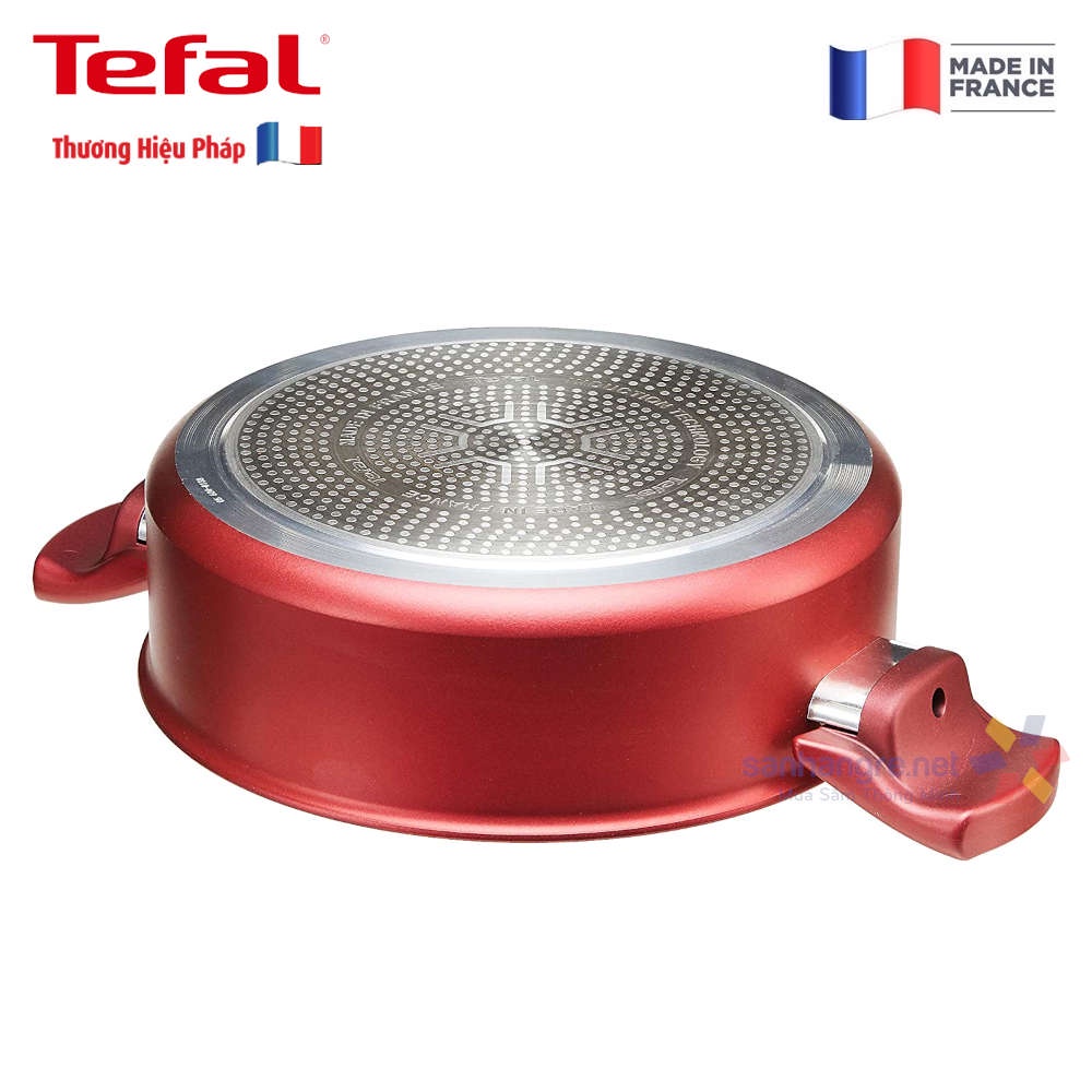 Nồi nhôm chống dính đáy từ thành thấp Tefal Character 24cm C68270 Made in France tặng vung kính Lyncen