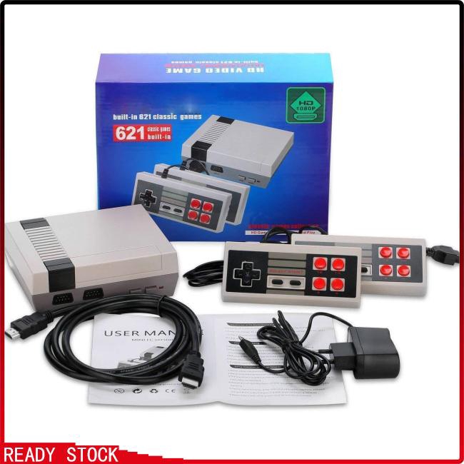 Mini Classic HDMI Game Console 621 Games Entertainment Built-in 2 Controllers