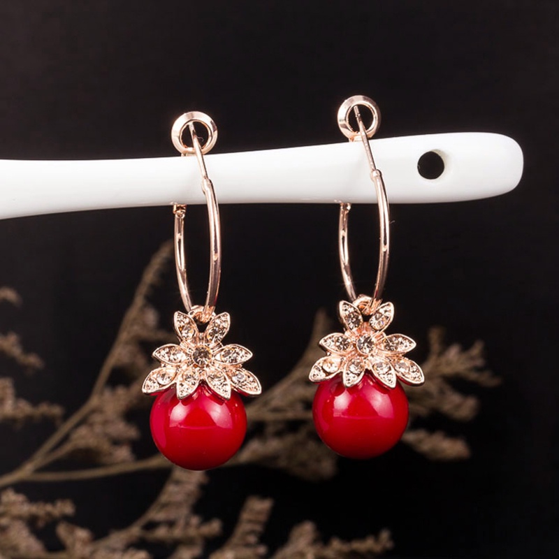 Bông Tai Dáng Dài Đính Ngọc Trai Phong Cách Hàn Quốc Thời Trang Cho Nữ