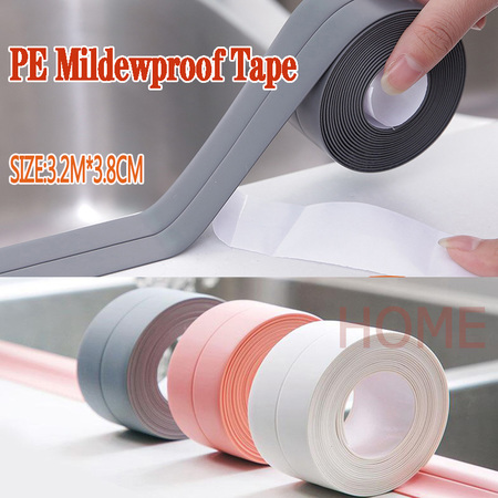 Dải caulk, Băng keo tự dính, Băng dính chống thấm nước Pe cho phòng tắm / nhà bếp