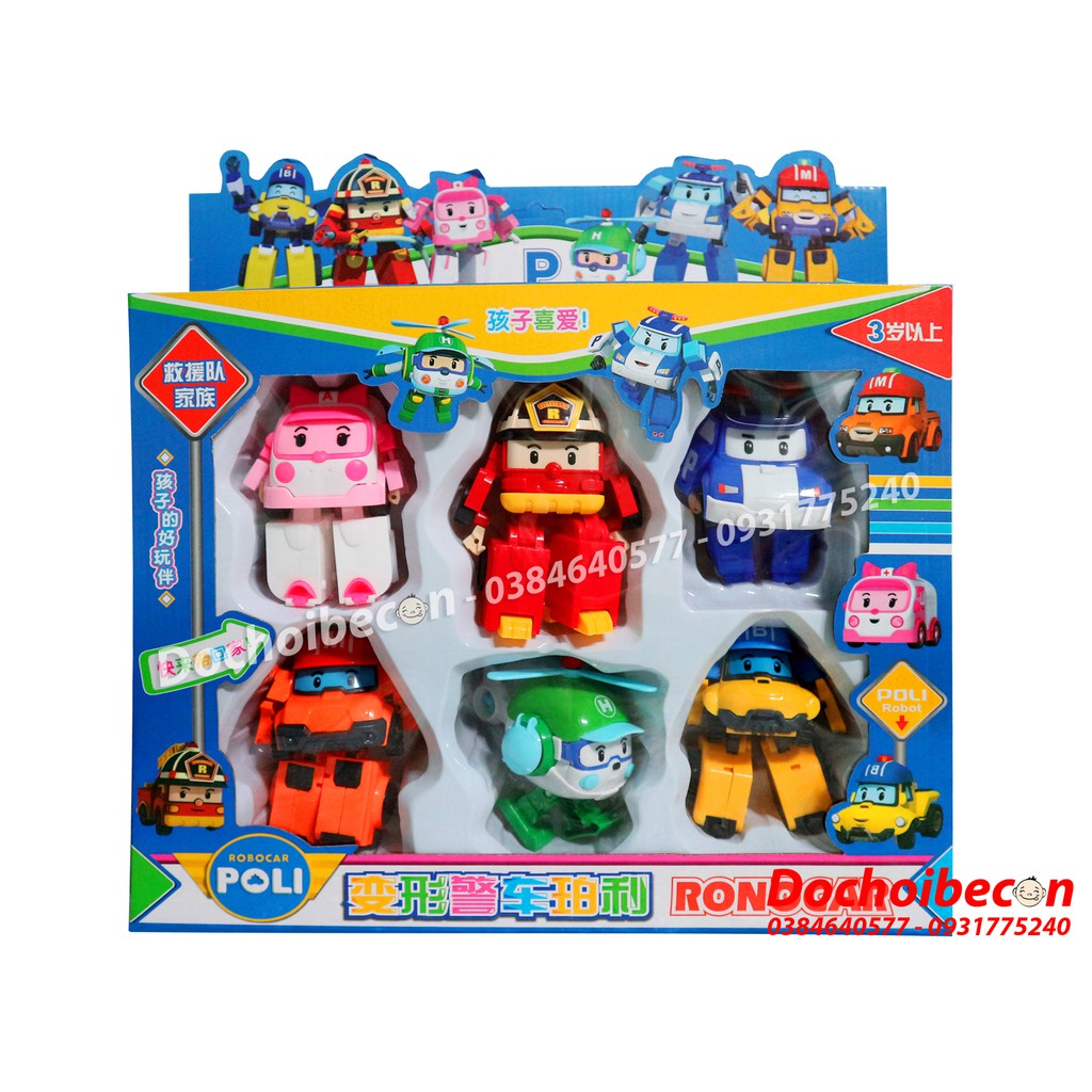 Xe Biến Hình Robot Robocar Poli 83168-6 - Loại 1 (Loại lớn) #Poli #Policar #Robocar