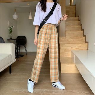 [ ODER ULZZANG ] 🍑🍑 Quần dài kẻ sọc