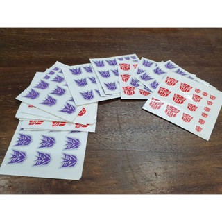 Decal dán mô hình transformer Autobot - Decepticon