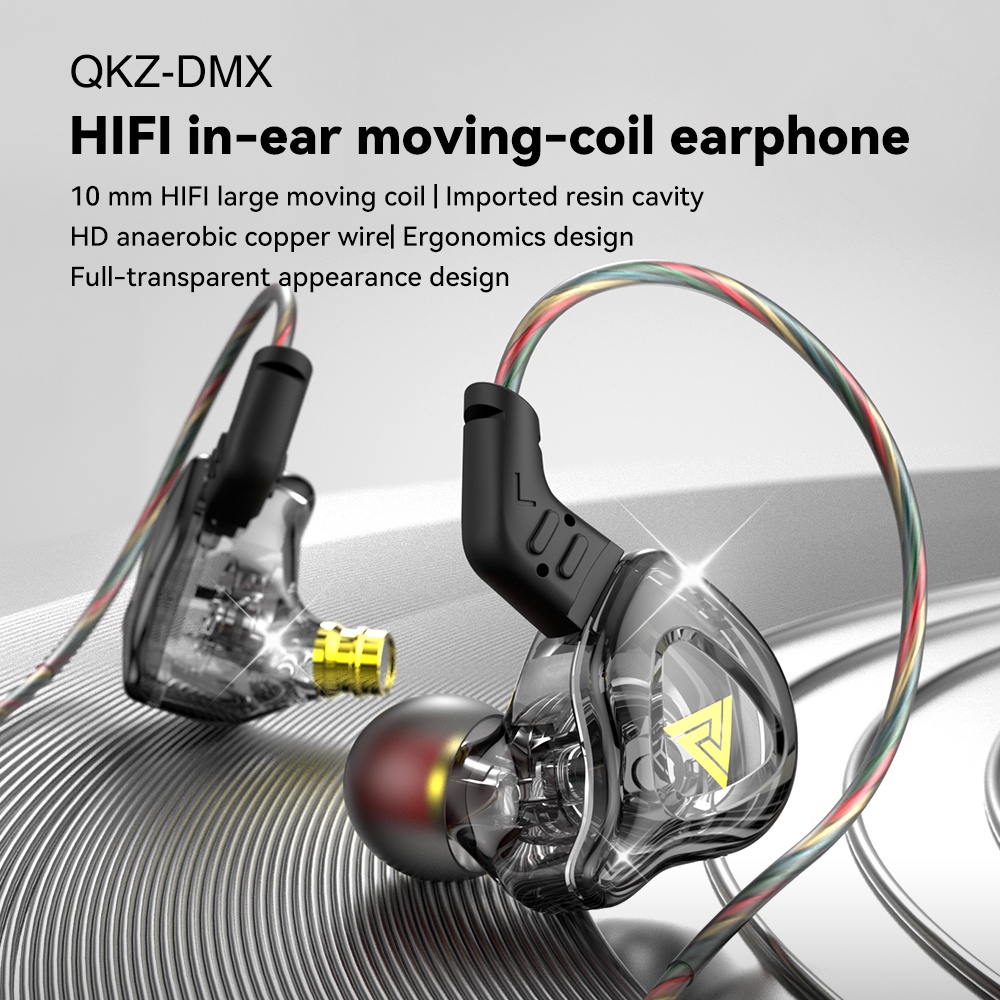 Tai Nghe Nhét Tai QKZ AK6 DMX 1DD Dynamic HIFI Chống Ồn