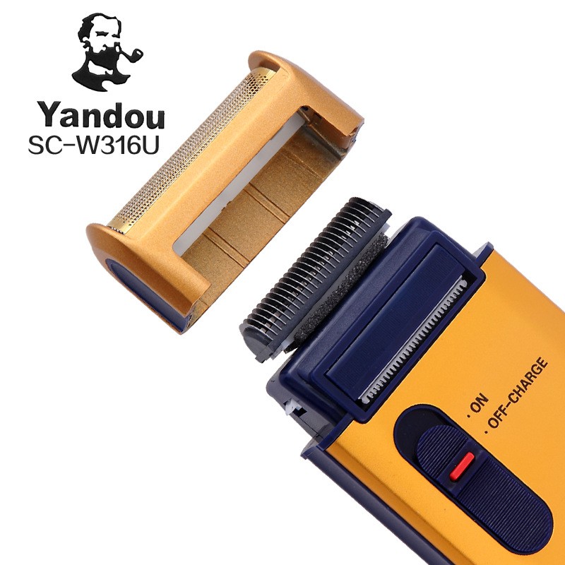 Máy Vàng - Máy Cạo râu Yandou màu vàng siêu bền, cầm tay giá rẻ tiện lợi - MCR-VÀNG