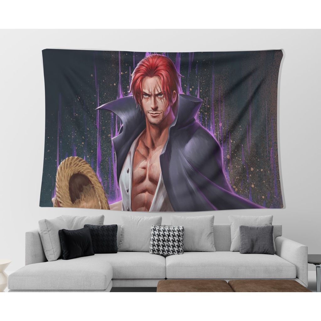 Tranh Vải Decor Onepiece 1 Chất Liệu Lụa Cao Cấp - Tặng Kèm Đèn Led