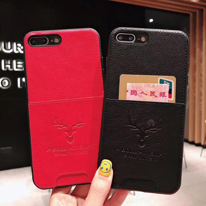 Card holder phone case for iphone xs max shell slot phone cover for iphone x xs 7plus 8plus 7 8 6plus back cover
