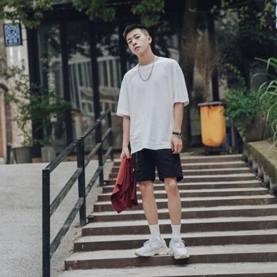 [GIÁ XƯỞNG] Áo Thun UNISEX Trắng Trơn Phong Cách Hàn Quốc Cực Ngầu - Áo Tay Ngắn, Tay Lỡ Cho Nam Nữ Đẹp Chất Cotton PE | BigBuy360 - bigbuy360.vn