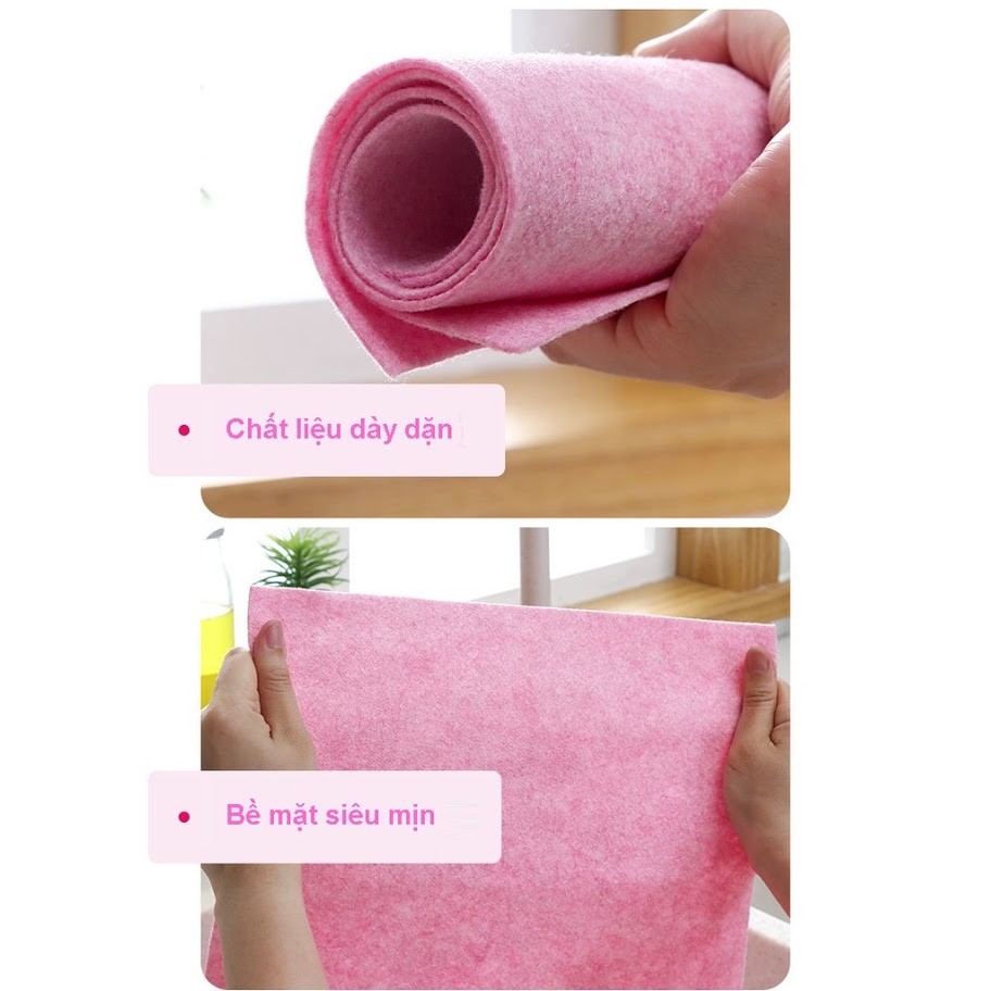Khăn Lau Xơ Dừa Siêu Thấm Hút Lau Chén Bát, Xoong Nồi Nhà Bếp - KT 30x30cm