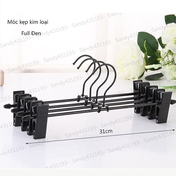 Móc Kẹp Kim Loại Treo Quần Áo ( Bộ 50 Móc)