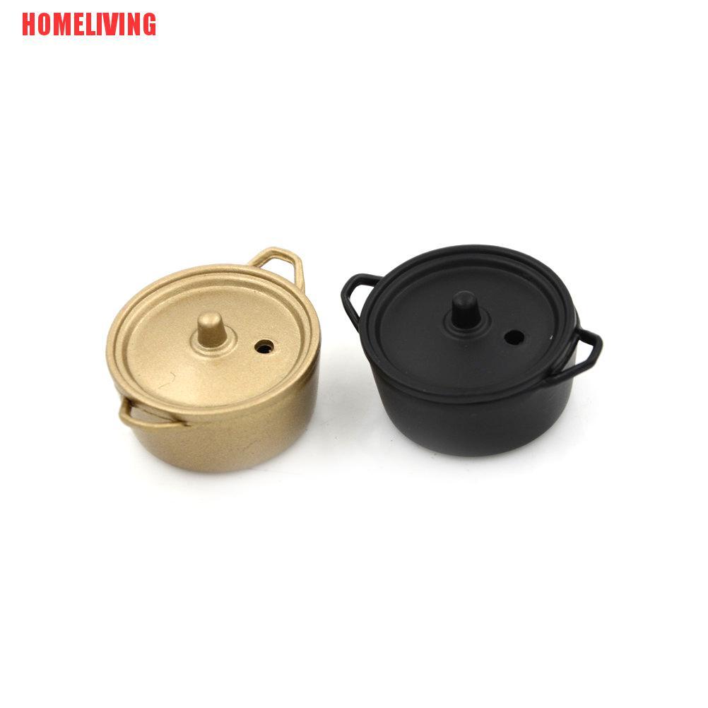 Nồi Hầm Thức Ăn Bằng Kim Loại Tỉ Lệ 1: 12 Trang Trí Nhà Búp Bê