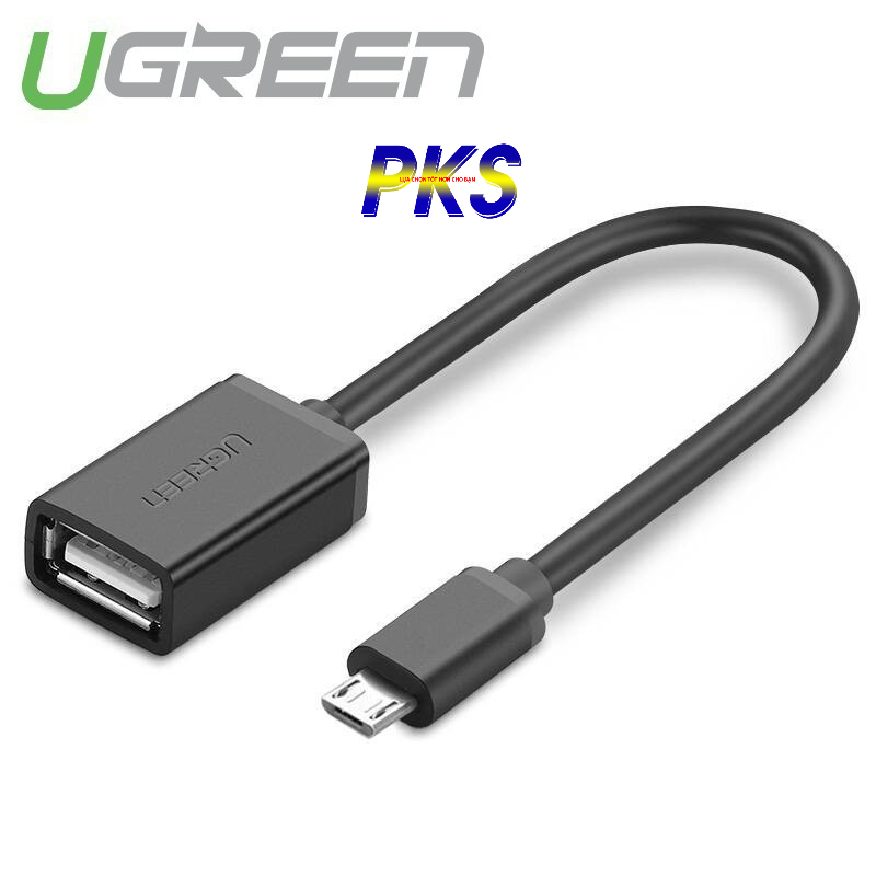 Dây Micro USB 2.0 OTG dạng tròn dài 12cm UGREEN 10396