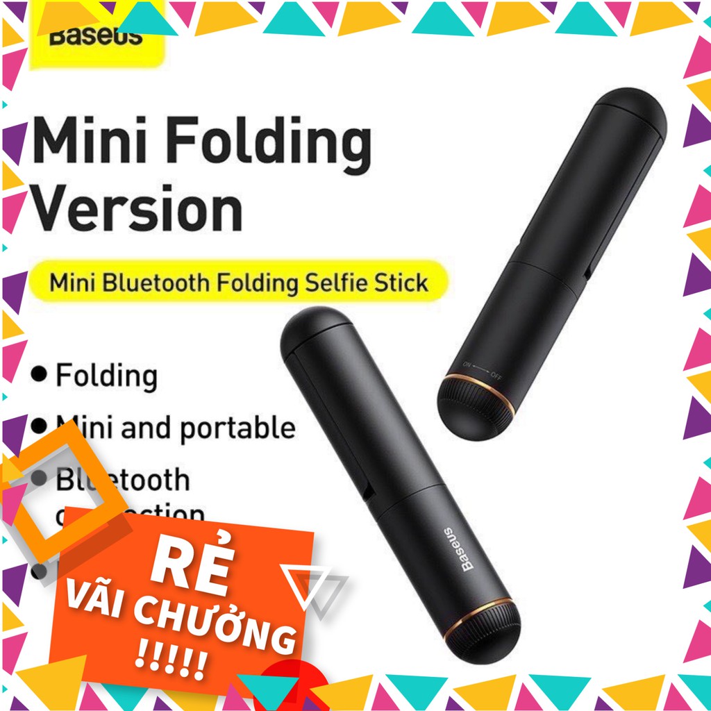 ✅GẬY CHỤP ẢNH SELFIE BLUETOOTH KHÔNG DÂY CÓ THỂ GẤP GỌN BASEUS MINI BLUETOOTH FOLDING SELFIE STICK 15cm -Hàng Chính Hãng | BigBuy360 - bigbuy360.vn