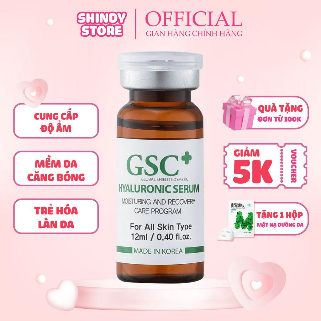 Tinh chất cấp nước Ha 12ml chính hãng GSC giúp cung cấp độ ẩm giúp da mềm mịn căng bóng, trẻ hóa làn da