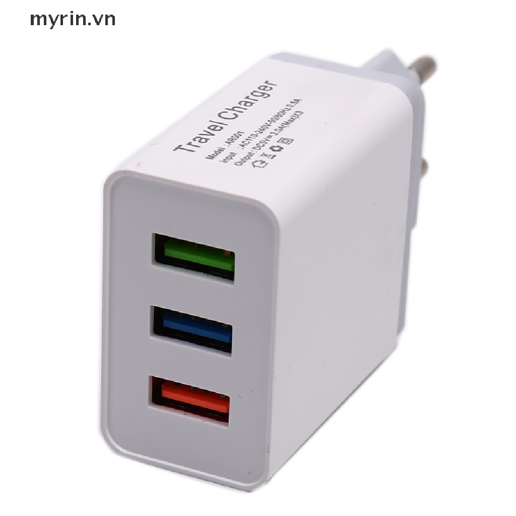 Cốc Sạc Nhanh USB 3.0 18W Phích Cắm US / EU Tiện Dụng