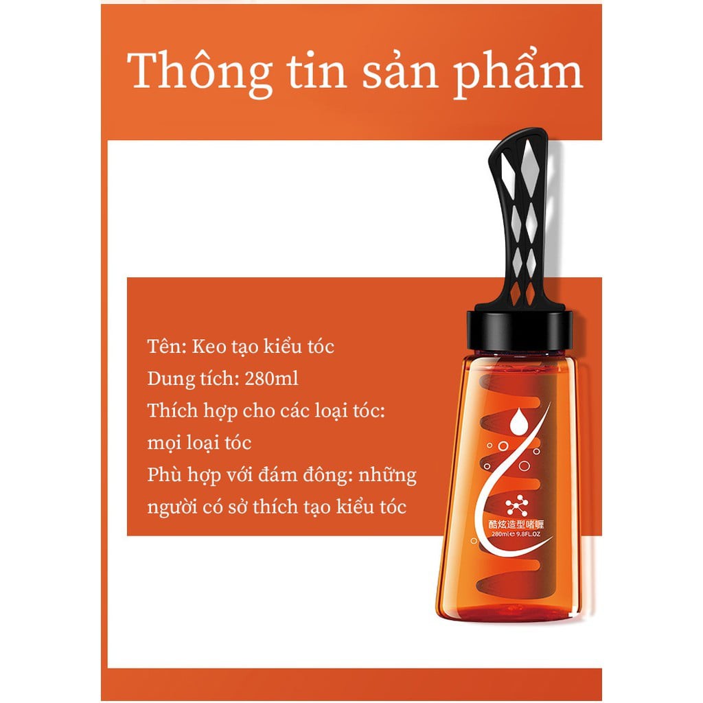 Gel vuốt tóc nam cao cấp kèm lược tiện dụng thân thiện với mọi loại tóc[Siêu Rẻ]