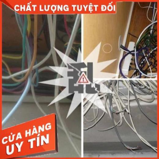 🔥Set 20 Nẹp Dây Điện Dán Tường Siêu Dính 🔥Kẹp Dây Điện Cố Định Và giữ Dây Điện Siêu Sốc an toàn tiện lợi dễ lắp đặt