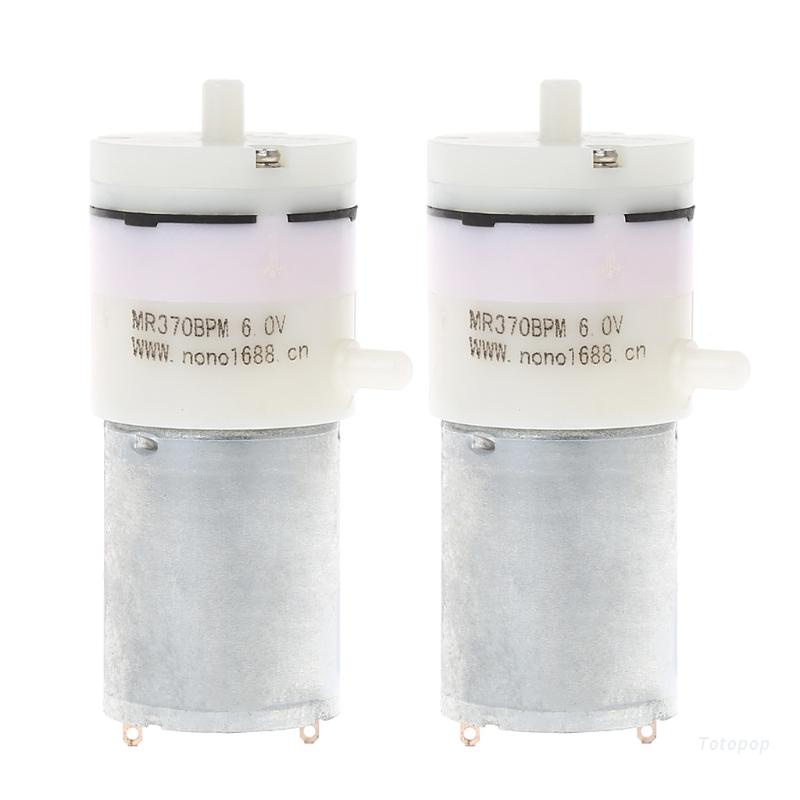 2 Động Cơ Bơm Oxy Mini Dc 3v-6v 5v 370 Cho Bể Cá