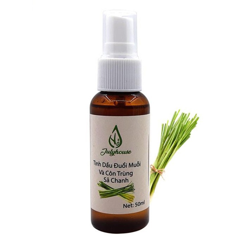 Bình xịt Tinh dầu đuổi muỗi Hương Sả Chanh Julyhouse 50ml