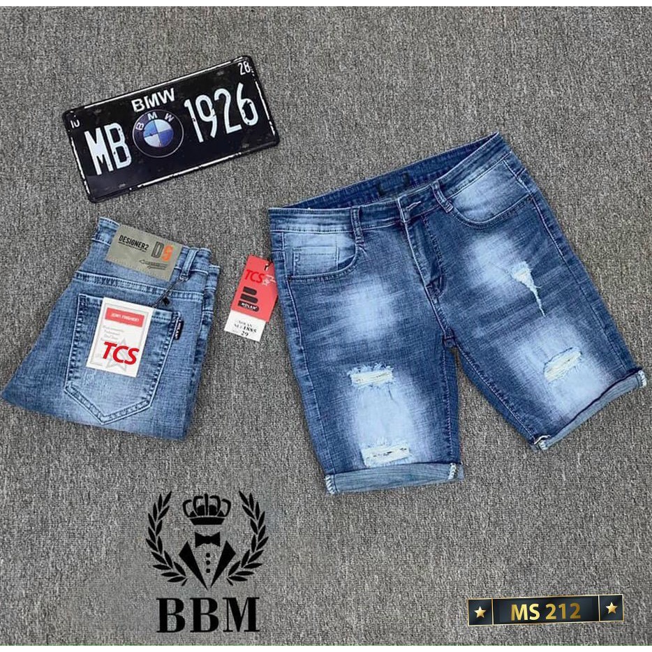 Quần lửng nam short jean co giãn mẫu mới 212