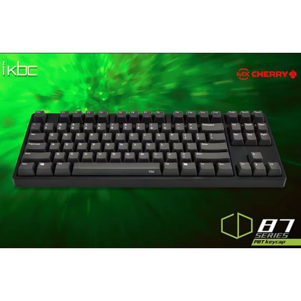 Bàn phím cơ iKBC CD 87 Red switch Black - PBT Keycaps