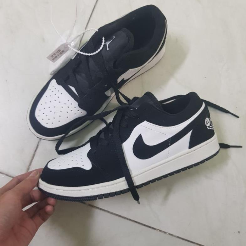 giayvadepGiầy Thể Thao JorDan 1.Low.Panda đen trắng[ Full Box bill] Nam, Nữ - Sneaker JD Cao Cấp