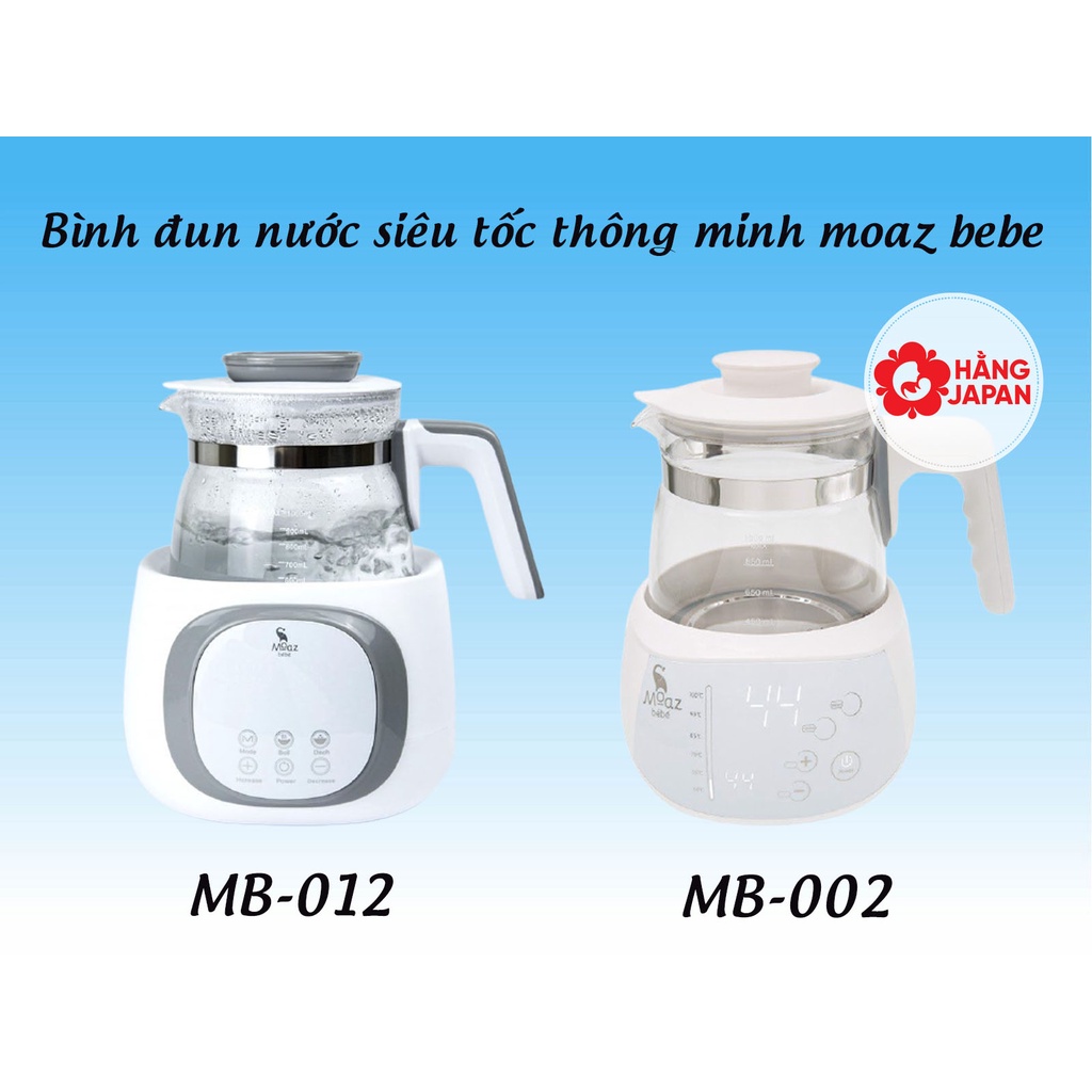 Bình đun nước đa năng Moaz Bebe MB002/ MB012 ấm đun nước pha sữa cho bé, nhỏ gọn tiện lợi