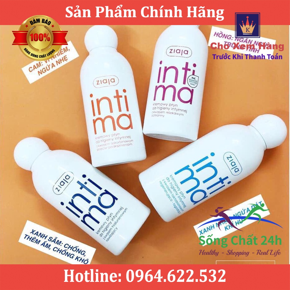 Dung dịch vệ sinh phụ nữ Intima Ziaja Ba Lan 200ml - Sống Chất 24h