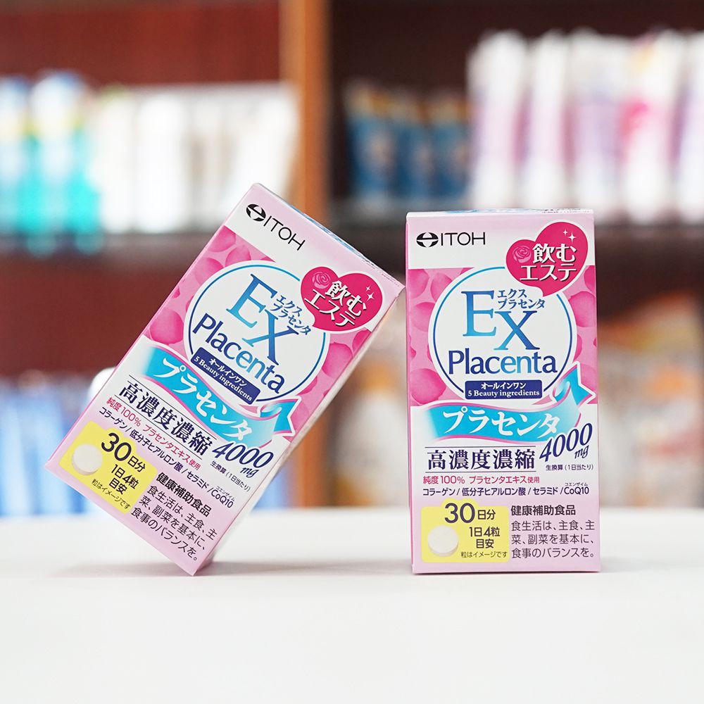 Viên Uống Đẹp Da Naris ITOH Placenta Từ Nhau Thai ITOH EX Placenta 4000mg 120 Viên