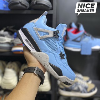 Giày sneaker ,giày bóng rổ : jordan 4 retro unc - bản 1:1 .