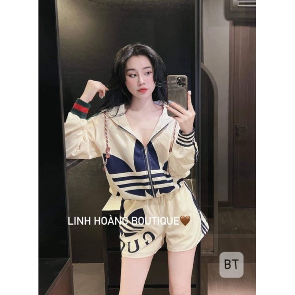 Sét áo gió lá +quần sooc hàng  QCL1